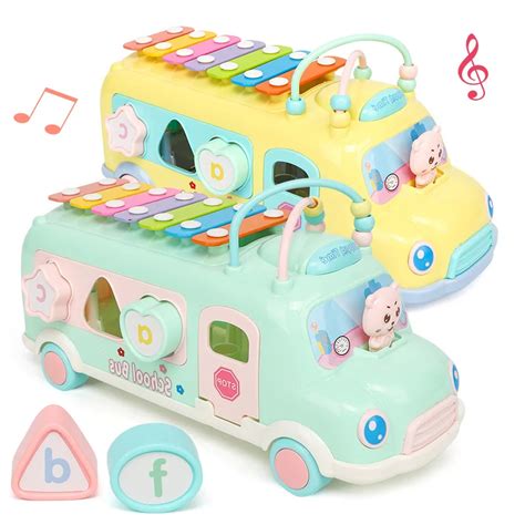 Kids Music Piano Musical Baby Toy Instrument Children Bus Sorter 8 Note