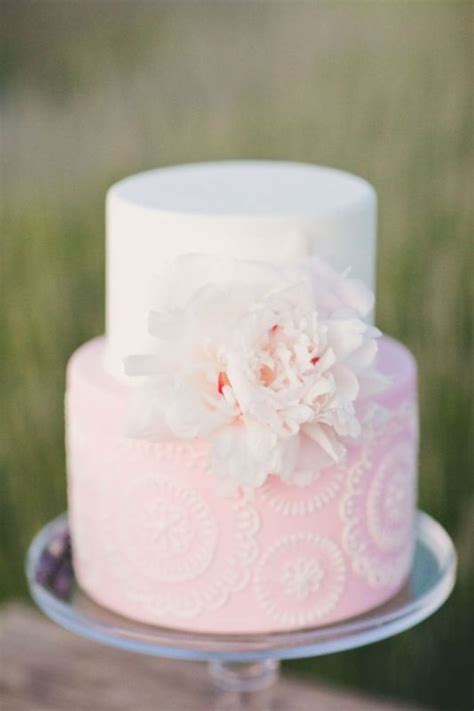 Picture Of Romantic Light Pink Wedding Cakes