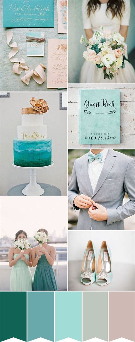 Aqua And Teal Are Two Bright Blue Wedding Colours That Are Big