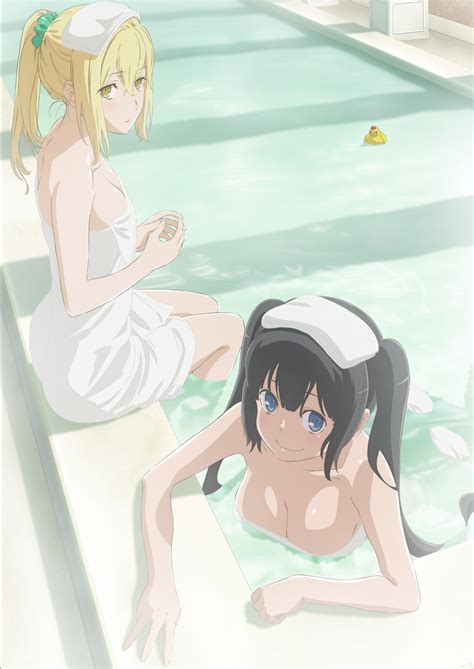 Danmachis Boob Ribbon Goddess Hestia Other Girls Bathing In New OVA