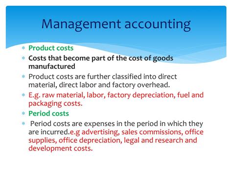 Ppt Chapter48 An Introduction To Management Accounting Powerpoint