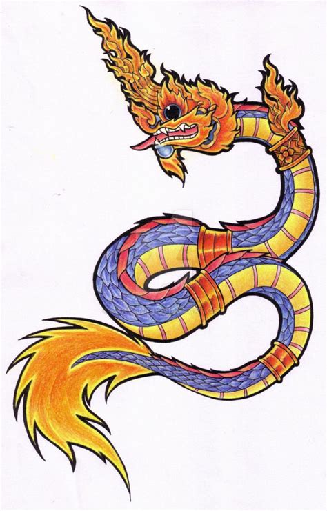 Thai Naga Snake Tattoo Design By Sakyant On DeviantArt Snake Tattoo