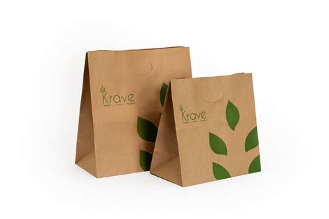 Custom Kraft Bag With Handles Eco Friendly Packaging Dubai