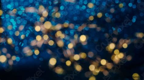 Glitter Lights Bokeh Background Gold Blue And Black Defocused Abstract