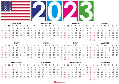 Best 2023 Calendar Usa Images Calendar With Holidays Printable 2023