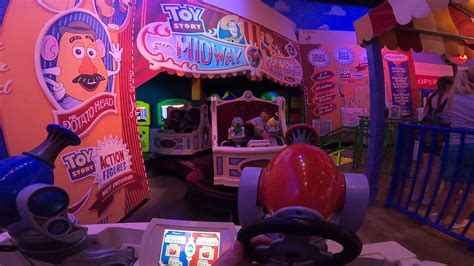 Toy Story Midway Mania 4d Video Game Ride Pov Disneys Hollywood