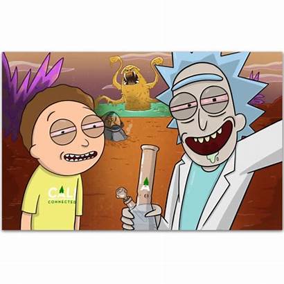 Morty Rick Space Beach Sticker Caliconnected