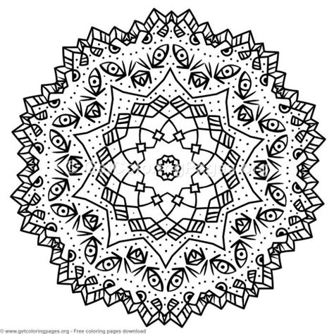 Advanced Mandala Coloring Pages Page 7