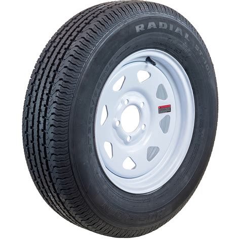 Hi Run Highway Trailer Tire Assembly Radial Spoked Tire Size St205