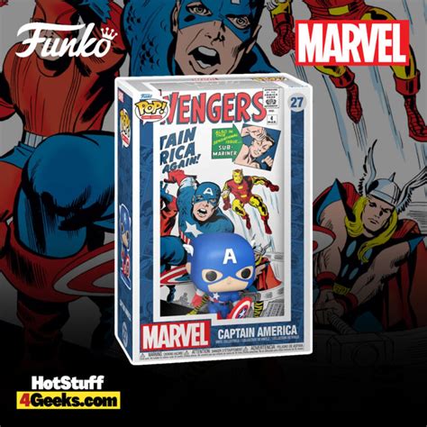 2023 NEW Captain America Avengers 4 Funko Pop Comic Cover