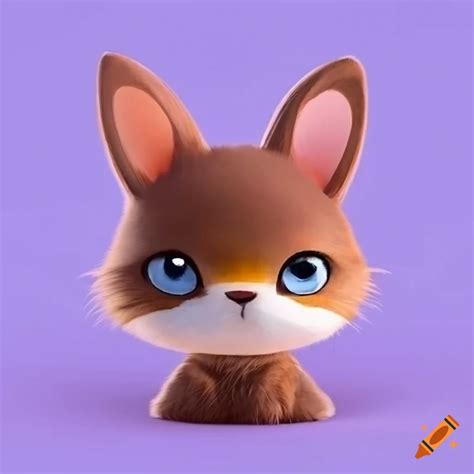 Cute Cat Bunny Fox Hybrid