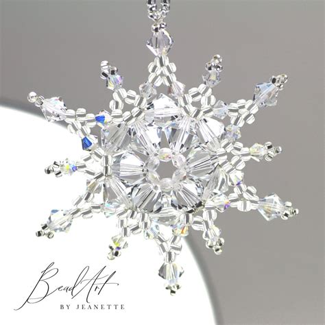 Swarovski Crystal Clear Snowflake Ornament 2 12 Round