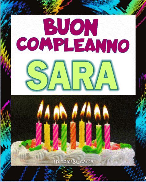 Buon Compleanno Sara Torta Immagine