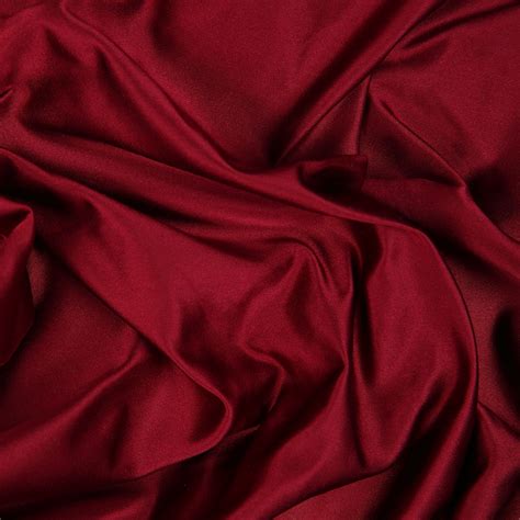 Silk Duchess Satin Royal Burgundy Bloomsbury Square Dressmaking Fabric