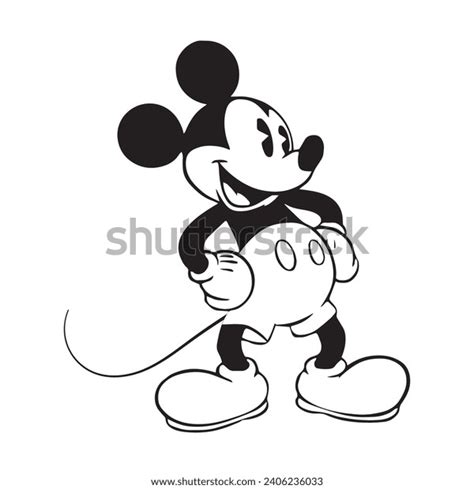 mickey mouse mickey mouse cartoon character stock vector royalty free 2406236033 shutterstock
