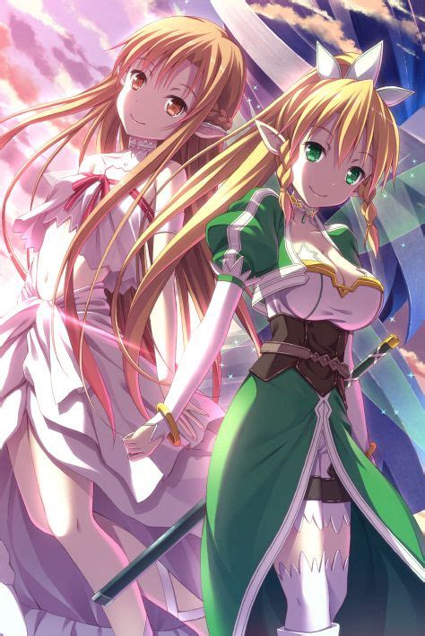 Sword Art Online Asuna And Leafa By Uehara Yukihiko Sword Art Sword