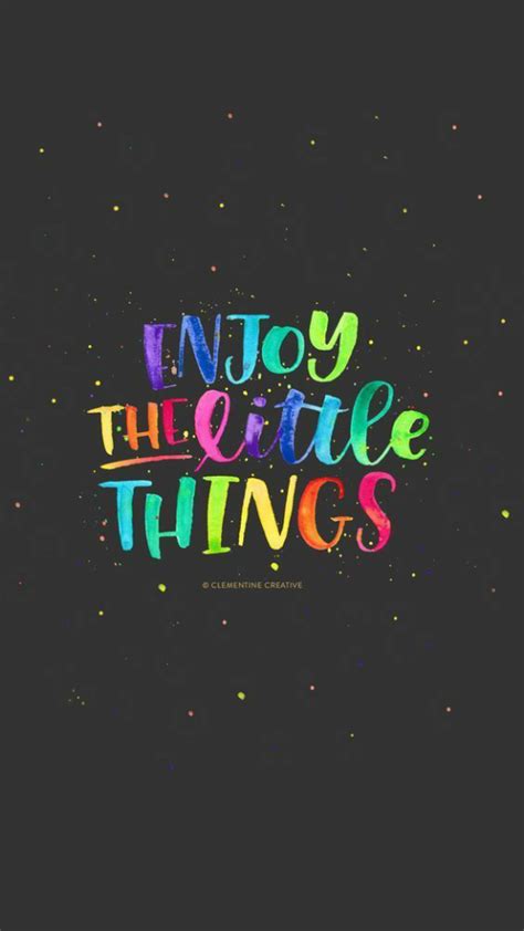 Enjoy The Little Things💜 Wallpaper Quotes Iphone Wallpaper Quotes