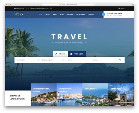Best Travel Agency Wordpress Themes Colorlib