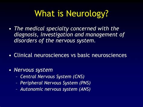 Ppt Neurology Powerpoint Presentation Free Download Id4114008
