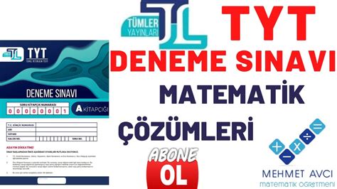 T Mler Yayinlari Tyt Deneme Sinavi Matemat K Z Mler Tek Part Youtube