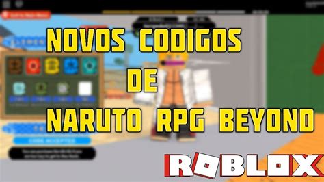 🎮 Novo CÓdigo De Naruto Rpg Beyond Roblox 🎮 Youtube