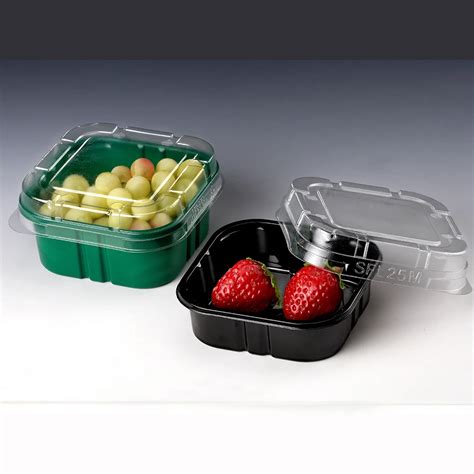 Fruit Vegetable Salad Packaging Box 250g Disposable Plastic Fruit