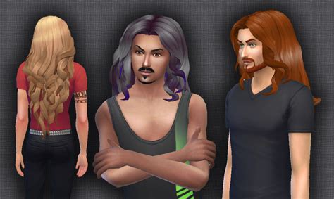 Sims 4 Hairs Mystufforigin Curly Wings For Males