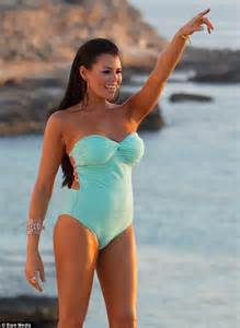 Jessica Wright Shows Off Her Huge Wardrobe Of Skimpy Bikinis As She Completes Video Shoot In Sun