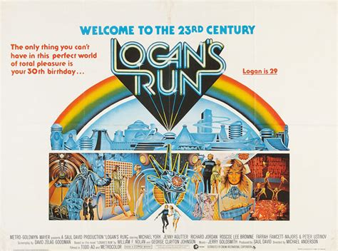 Logan's run * cinemasterpieces farrah fawcett nos pinup movie personality poster. Logan's Run: In a world where no one lives past 30, who ...
