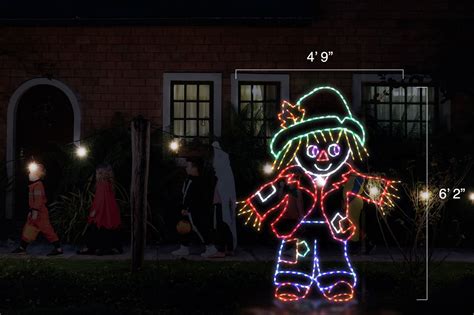 Led Scarecrow Scarecrow Display Christmas Cottage Lights