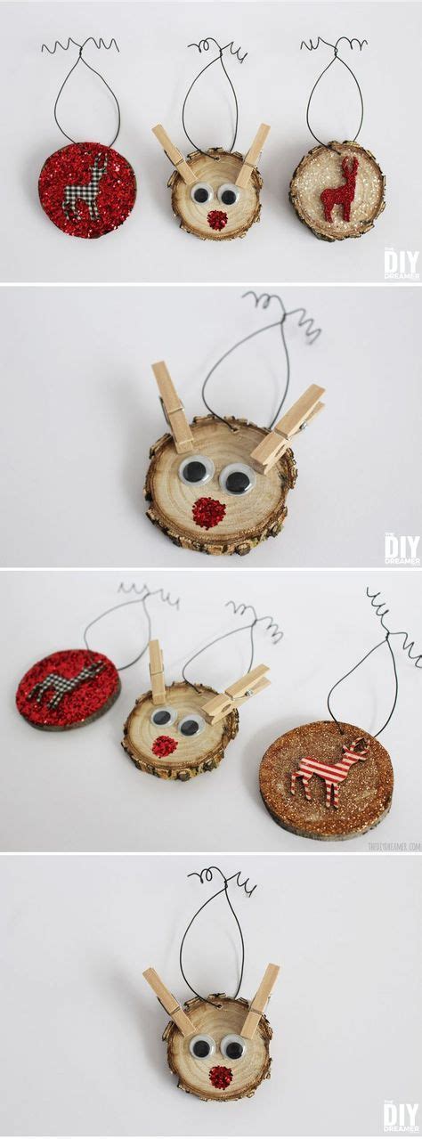 The Cutest Rudolph Ornament Ever Reindeer Wood Slice Ornament Kid