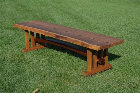 Custom Made Live Edge Teak Bench By Natural Mystic Woodwork