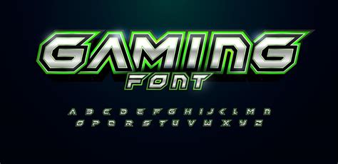 Groen Alfabet Futuristisch Lettertype Voor Videogame Logo En Kop Vette