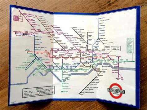 Original London Underground Railways Tube Map Harry Beck 1936 No2 £