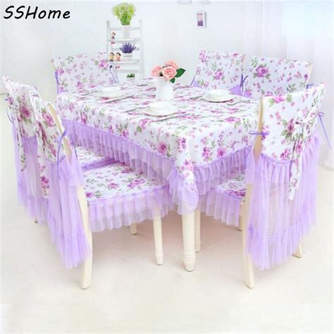 Elegant Rectangle Tablecloths Jacquard Pastoral Lace Tablecloth For