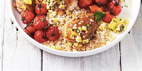 Jamies Roast Chicken And Cherry Tomatoes Recipe Woolworths