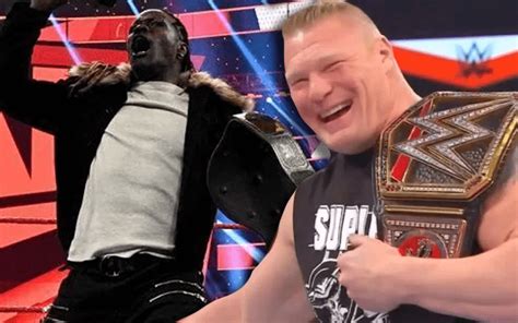 Brock Lesnar Pitching Ideas To Work With R Truth Again