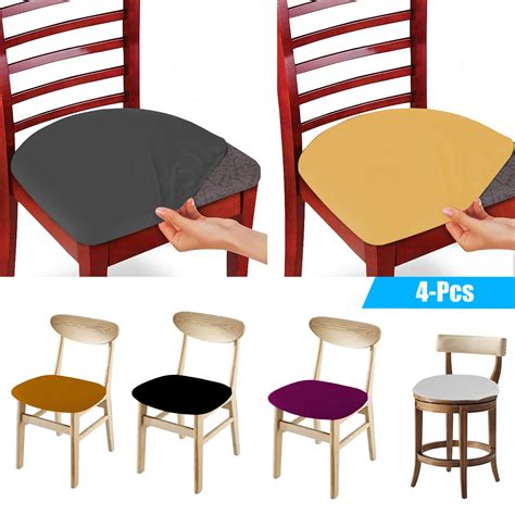 Eeekit Jacquard Dining Room Chair Seat Covers Protectors
