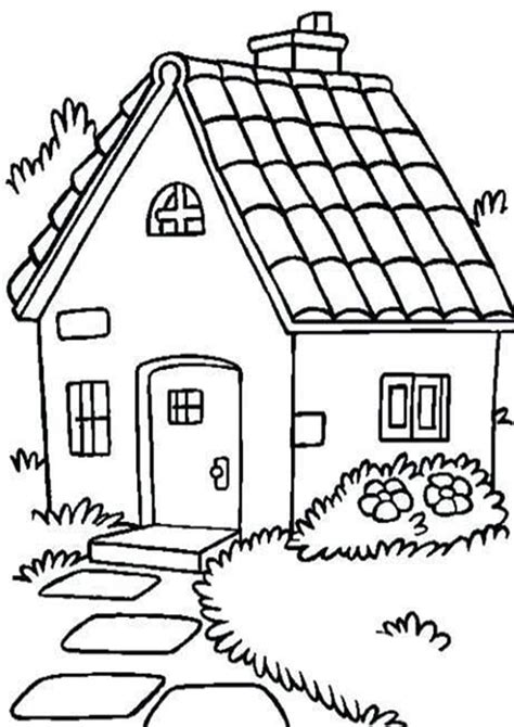 Printable Coloring Pages House Customize And Print
