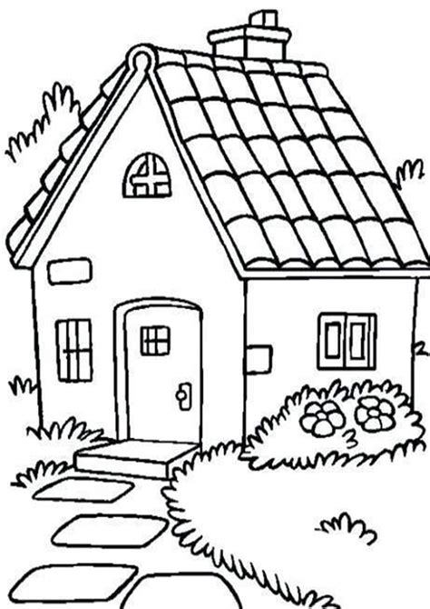 Free And Easy To Print House Coloring Pages Pagine Di Libro Da Colorare