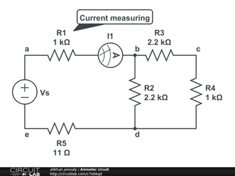 Ammeter Circuit Circuitlab