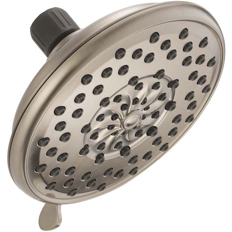 6 Satin Nickel Shower Head With 3 Settings Shower Heads And Hand Showers