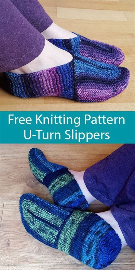 U Turn Slippers Free Pattern Beautiful Skills Crochet Knitting