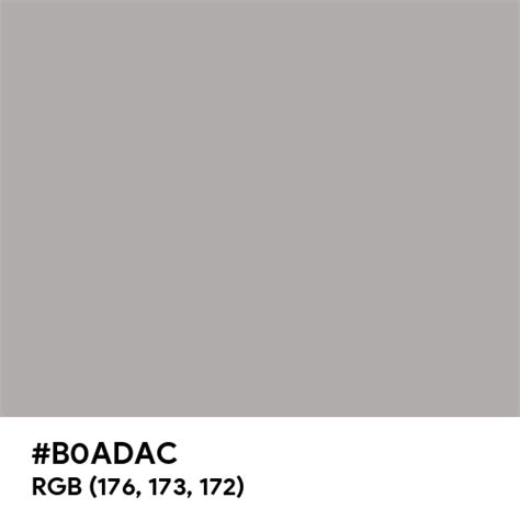 Dull Silver Color Hex Code Is B0adac