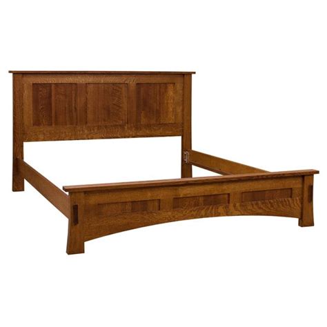 Amish Mission Low-Footboard Panel Bed (With images ...