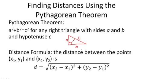 Distance Formula And The Pythagorean Theorem Ck 12 Foundation