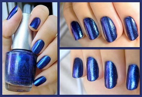 Bright Blue Nails Nail Polish Opi