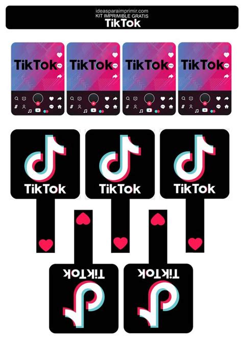 Kit Imprimible De Tiktok Descarga Gratis E