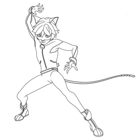 Ladybug And Cat Noir Coloring Pages to download and print for free