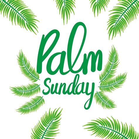 Palm Sunday Background 193850 Vector Art At Vecteezy